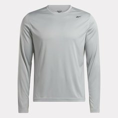 Футболка Reebok Train Long Sleeve Tech Te, размер XL INT, pure grey 3