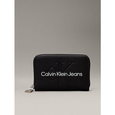 Кошелек Calvin Klein Jeans, фактура гладкая, черный
