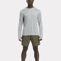 Футболка Reebok Train Long Sleeve Tech Te, размер XXL INT, pure grey 3