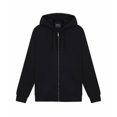 Толстовка Lyle & Scott Tonal Eagle Zip Through Hoodie, размер XL, , черный оникс