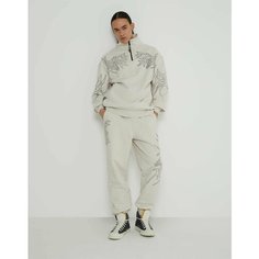 Брюки спортивные Gloria Jeans Ready! Steady! Go!, размер 7-8л/128, бежевый