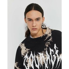 Свитшот Gloria Jeans, размер 15-18л/170-182, черный/белый