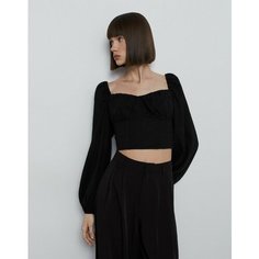 Блуза Gloria Jeans, размер XXS (36-38), черный