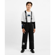 Полукомбинезон Gulliver размер 146, , черный