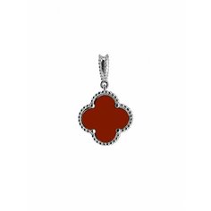Подвеска L-Silver, серебро, 925 проба, родирование, керамика, серебристый