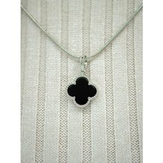 Подвеска L-Silver, серебро, 925 проба, родирование, агат, серебристый, черный
