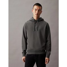 Худи Calvin Klein Jeans Washed Cotton Monogram, размер XXXL, , washed black