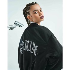 Бомбер Gloria Jeans Ready! Steady! Go!, размер 9-11л/134-146, черный