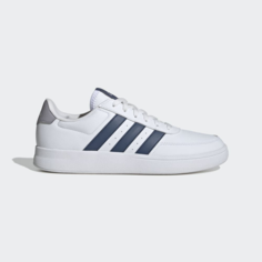 Кеды adidas BREAKNET 2.0, размер 9,5 UK, white/dark blue/gray