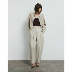 Брюки классические Gloria Jeans GJ BLACK, размер 42/170, бежевый