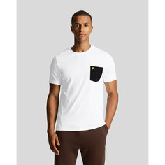 Футболка Lyle & Scott Contrast Pocket T-Shirt, размер S, белый