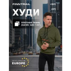 Худи Finntrail Футер с начёсом, размер XXL, , хаки