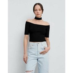 Топ Gloria Jeans, размер XS (38-40), черный