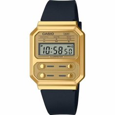 Наручные часы CASIO Vintage, черный, золотой