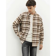 Рубашка Gloria Jeans, размер XS (40-42), коричневый, мультиколор