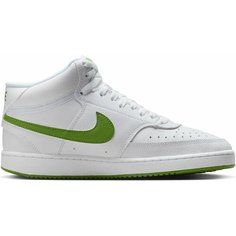 Кеды NIKE NikeCourt Vision Mid, полнота F (EU)/ на среднюю стопу, размер 5.5 US, mid white/chlorophyll