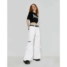 Джинсы Gloria Jeans Ready! Steady! Go!, размер 10-11л/146 (36), белый