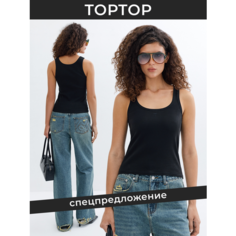 Майка TOPTOP, размер XS, черный
