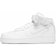 Кроссовки NIKE Air Force 1 07 Mid, полнота F (EU)/ на среднюю стопу, размер 10 US, белый