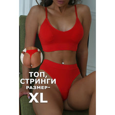 Комплект нижнего белья, размер XL, красный, бордовый ivi Home