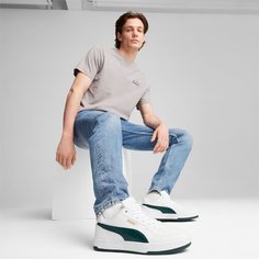 Кеды PUMA Caven 2.0, размер 10 UK, PUMA White/Dark Myrtle/PUMA Gold