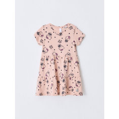 Платье Sela с принтом Hello Kitty, размер 92, Дымчатый розовый