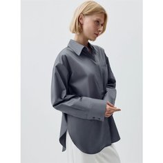 Рубашка Sela, размер XS INT, сизый