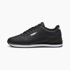 Кроссовки PUMA ST Runner v4 Leather, размер 6 UK, black-white