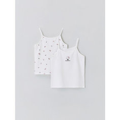 Майка Sela, 2 шт., размер 92/98, белый