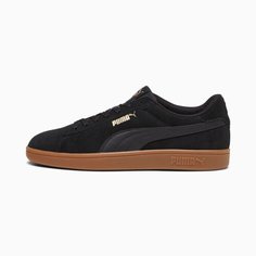 Кеды PUMA Smash 3.0 Sneakers, размер 9 UK, черный/коричневый
