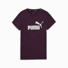Футболка спортивная PUMA Essentials Logo Tee, размер M, Midnight Plum