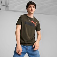 Футболка спортивная PUMA ESS+ 2 , размер XXL, хаки