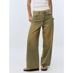 Джинсы широкие Sela, размер S INT, голубой индиго