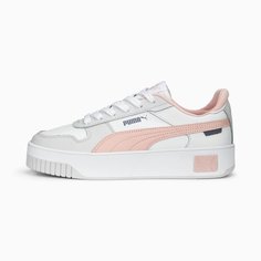 Кеды PUMA Carina Street Sneakers Women, размер 5,5 UK, white rose dust/feather gray