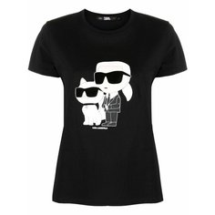 Футболка Karl Lagerfeld Ikonik, размер S, чёрный