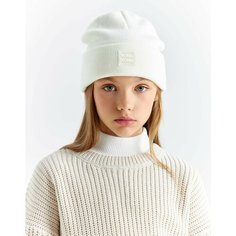 Шапка бини Gloria Jeans, размер 10-14л, молочный