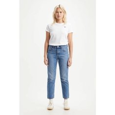Джинсы зауженные Levis 501 Crop, размер 28/30, синий Levis®