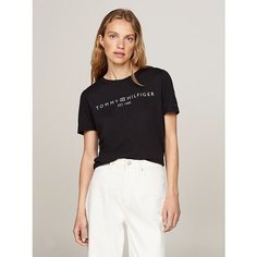 Футболка TOMMY HILFIGER, размер M, чepный