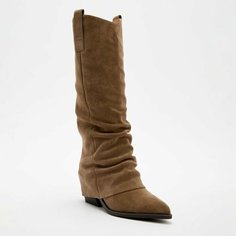 Сапоги TENDANCE, полнота C, размер 36, серо-бежевый