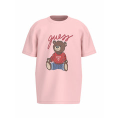 Футболка GUESS, размер 7 лет, розовый