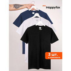 Футболка Happyfox, 3 шт., размер 48, мультиколор