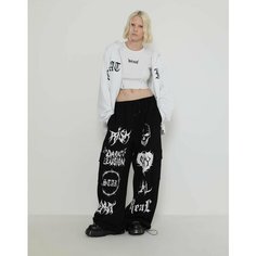 Брюки Gloria Jeans Ready! Steady! Go!, размер 7-8л/128, черный