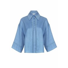 Рубашка Max Mara, размер 42, синий