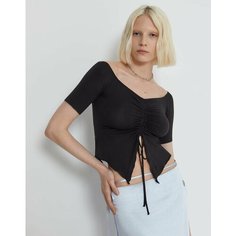 Футболка Gloria Jeans Ready! Steady! Go!, размер 8-10л/134-140, черный