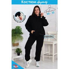Костюм спортивный Инсар Текстиль Костюм спортивный 719/черный "Инсар Текстиль", размер 44, черный