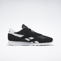Кроссовки Reebok Classic Nylon, полнота 10 (RU)/ на широкую стопу, размер 9,5 US, чёрный