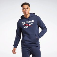 Худи спортивное Reebok, размер 2XL, , синий