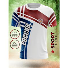 Футболка Evofox, размер 4XL, красный, синий, белый