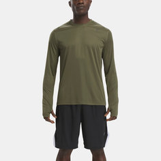 Лонгслив спортивный Reebok TRAIN LS TECH TEE, размер L, , зелeный