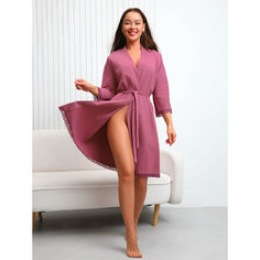 Халат для кормящих мам Nik Nika Комфорт, размер 54, брусничный